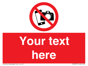 Custom No filming or photography